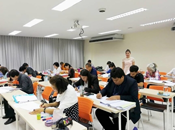 บรรยากาศการทดสอบเก็บคะแนนระหว่างเรียน
